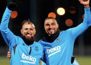VIDEO: Kevin Prince Boateng scores three amazing goals in Barcelona training