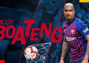 Barcelona sign Kevin-Prince Boateng from Sassuolo on initial loan deal until the end of the season, with option to buy for £7.1m.