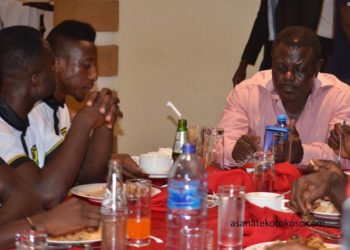PHOTOS: Asante Kotoko Executive Chairman Dr. Kwame Kyei invites players to dinner
