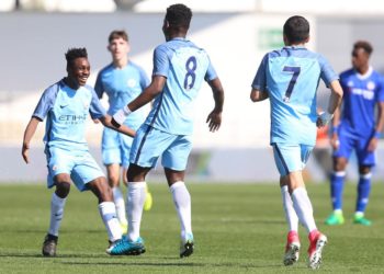 Ghanaian sensation Jeremie Frimpong on target for Manchester City U-18 in FA Youth Cup win over Derby County U-18