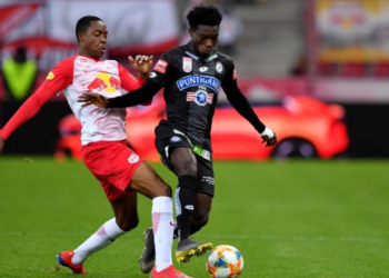 Gideon Mensah excels in Sturm Graz away Stalemate with Red Bull Salzburg in Austrian top-flight