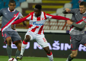 2019 Afcon-bound striker Richmond Boakye-Yiadom scores twice for Red Star Belgrade in BIG win against Proleter