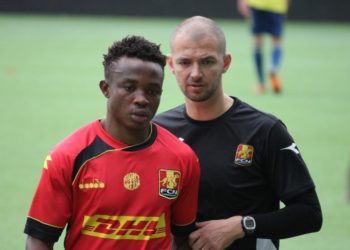 Ghanaian youngster Isaac Atanga scores for FC Nordsjælland in 3-0 thrashing of Horsens