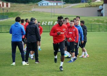 Aziz Tetteh holds first training with Gaziantep FK [+Photos]