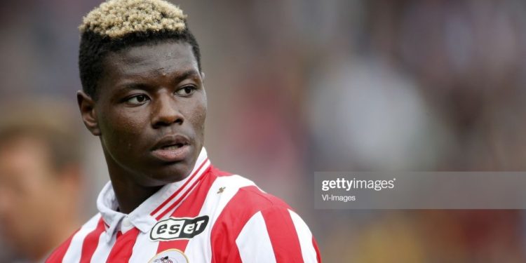 Ragnar Ache of Sparta Rotterdam during the Dutch Eredivisie match between Sparta Rotterdam and FC Twente Enschede at the Sparta stadium Het Kasteel on September 10, 2017 in Rotterdam, The Netherlands(Photo by VI Images via Getty Images)