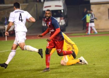 Richard Gadze on target for Zira FK