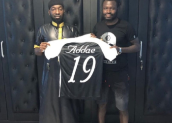 Ex- U-20 FIFA World Cup winner Bright Addae dedicates first Juve Stabia goal to Afro-Arab Group Chairman