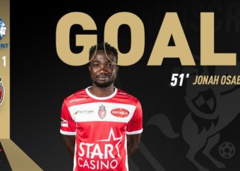 VIDEO: Watch Ghanaian striker Jonah Osabutey’s Goal For Royal Mouscron