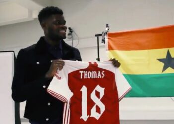 Ghana superstar Thomas Partey makes first public appearance after joining Arsenal FC