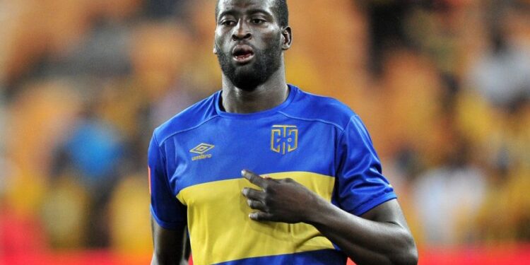Joseph Adjei of Cape Town City during the Absa Premiership 2016/17 game between Kaizer Chiefs and Cape Town City at FNB Stadium, Johannesburg on 29 November 2016 © Ryan Wilkisky/BackpagePix