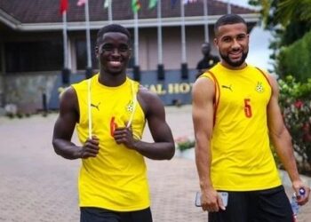 Black Stars newbie Braydon Manu trains with Ghana for the first time
