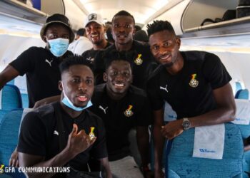 [PHOTOS]: Black Stars arrive in Johannesburg for World Cup qualifier clash against South Africa