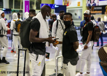 Video: Watch Black Stars departure and arrival in Harare for Zimbabwe clash