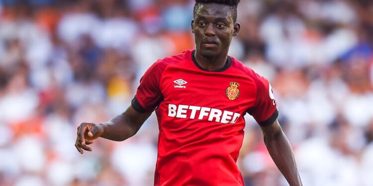 Iddrisu Baba of RCD Mallorca during the Liga match between Valencia and Mallorca at Estadio Mestalla on September 1, 2019 in Valencia, Spain. (Photo by Pressinphoto/Icon Sport via Getty Images)