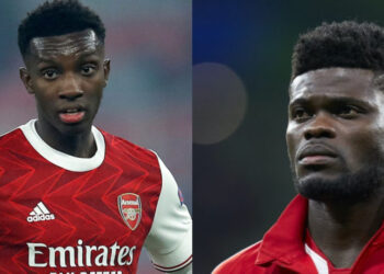 Ghana’s Thomas Partey advises Arsenal Star Eddie Nketiah to ditch England for Ghana [Watch Video] 