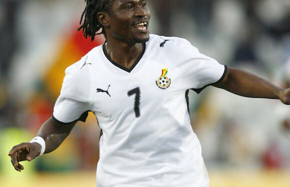 08 June 2008, Laryea Kingston of Ghana
Lesotho (Blue) 2 Ghana (White) 3, African Cup of Nations Qualifier, Group 5, Vodacom Park, Bloemfontein, South Africa ©Gavin Barker/Backpagepix