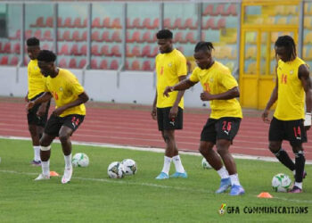 Photos: Black Stars hold second training at Baba Yara Stadium ahead of Nigeria game