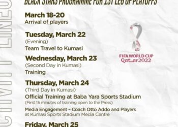 Ghana vs Nigeria: Details of Black Stars programme line up for Friday epic game announced