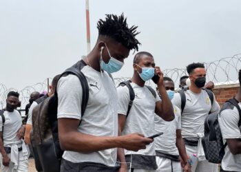 PICTURES: Black Stars arrive in Kumasi for Nigeria crucial game