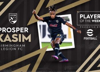 Video: Watch Ghanaian midfielder Prosper Kasim’s brilliant brace in USL Championship for Birmingham Legion