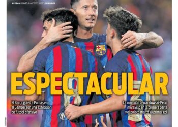 Joan Gamper trophy : Barcelona destroy PUMAS as Lewandowski opens Barca goal account