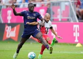 Ghanaian forward Brian Brobbey scores in Ajax win over Utrecht