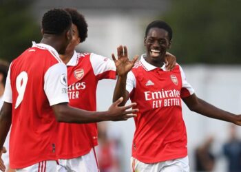 Ghanaian forward Charles Sagoe Jr scores again as Arsenal thrash Blackburn Rovers in Premier League 2