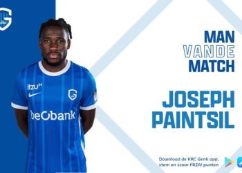 Red hot Joseph Paintsil named man of the match against Saint-Gilloise