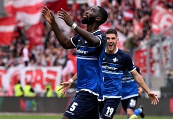 Video: Watch Ghanaian defender Patric Pfeiffer’s goal in  Darmstadt win against Karlsruher