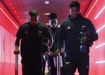 Ghana star Thomas Partey starts for Arsenal in North London Derby against Spurs today