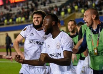 Ghanaian forward Kwabena Owusu scores again in Europa League in Qarabag’s thumping win in Olympiacos