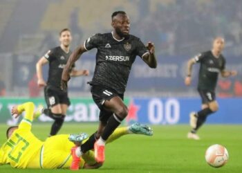Ghana forward Kwabena Owusu scores again in Europa League for Qarabag in draw against Freiburg