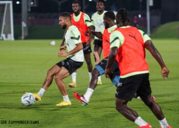 PHOTOS: Black Stars hold first training in Qatar ahead of Portugal game
