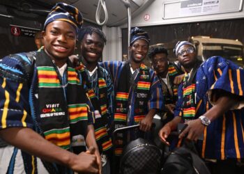 ‘Goosebumps’ as Black Stars players are mobbed by fans on arrival in Qatar [WATCH VIDEO]