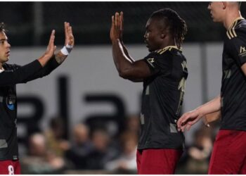 Ghana defender Joseph Aidoo scores for Celta Vigo in Copa del Rey