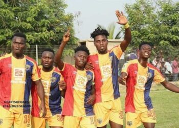 Ghana Premier League: Medeama 0 – 1 Hearts – Phobians grab first win at Akoon Park