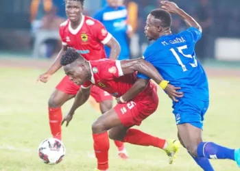 Video: Watch Andy Kumi’s exquisite strike against Asante Kotoko