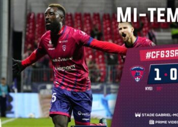 Ghanaian forward Grejohn Kyei on target for Clermont Foot in win over Rennes