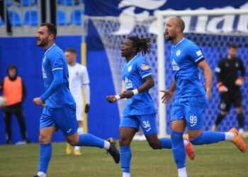 Ghanaian striker Johnson Oppong scores on FK Kukesi debut