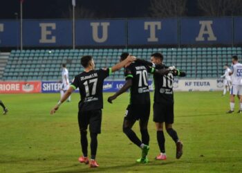 Ghanaian forward Raphael Dwamena on target again for Egnatia against KF Tirana