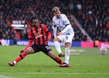 Ghana forward Antoine Semenyo features in Bournemouth slim win against Liverpool 