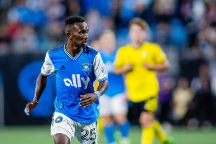 Mandatory Credit: Photo by Scott Kinser/CSM/Shutterstock (13441536er)
Charlotte FC defender Harrison Afful (25) during the second half of the Major League Soccer match up at Bank of America Stadium in Charlotte, NC. (Scott KinserCal Sport Media)
MLS Columbus at Charlotte, Charlotte, USA - 05 Oct 2022