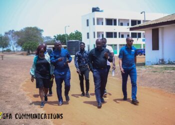 PICTURES: Gelson Fernandes visits Ghanaman Centre of Excellence at Prampram