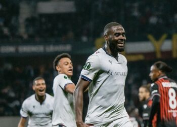 Kasim Adams elated after scoring winning goal to send FC Basel into Europa Conference League semi-finals