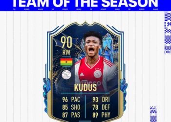 Mohammed Kudus makes Eredivisie team of the Season
