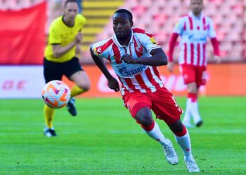 Video: Watch Osman Bukari’s hattrick to win Red Star Belgrade the Serbian league