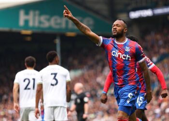 Andre Ayew reacts to Jordan Ayew’s brace for Crystal Palace against Leeds United