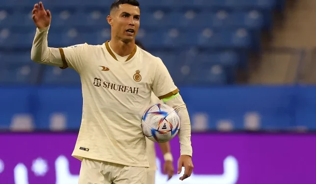 Cristiano Ronaldo endured a frustrating game as Al-Nassr were beaten by Al-Hilal (AFP via Getty)