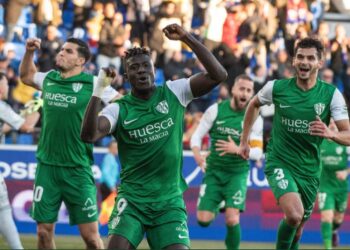 Ex-Black Meteors forward Samuel Obeng provides assist in SD Huesca’s slim win over Burgos CF