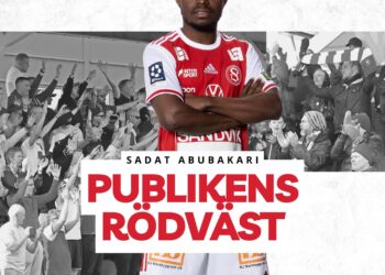 Ghana forward Sadat Abubakari wins MVP in Sandvikens victory